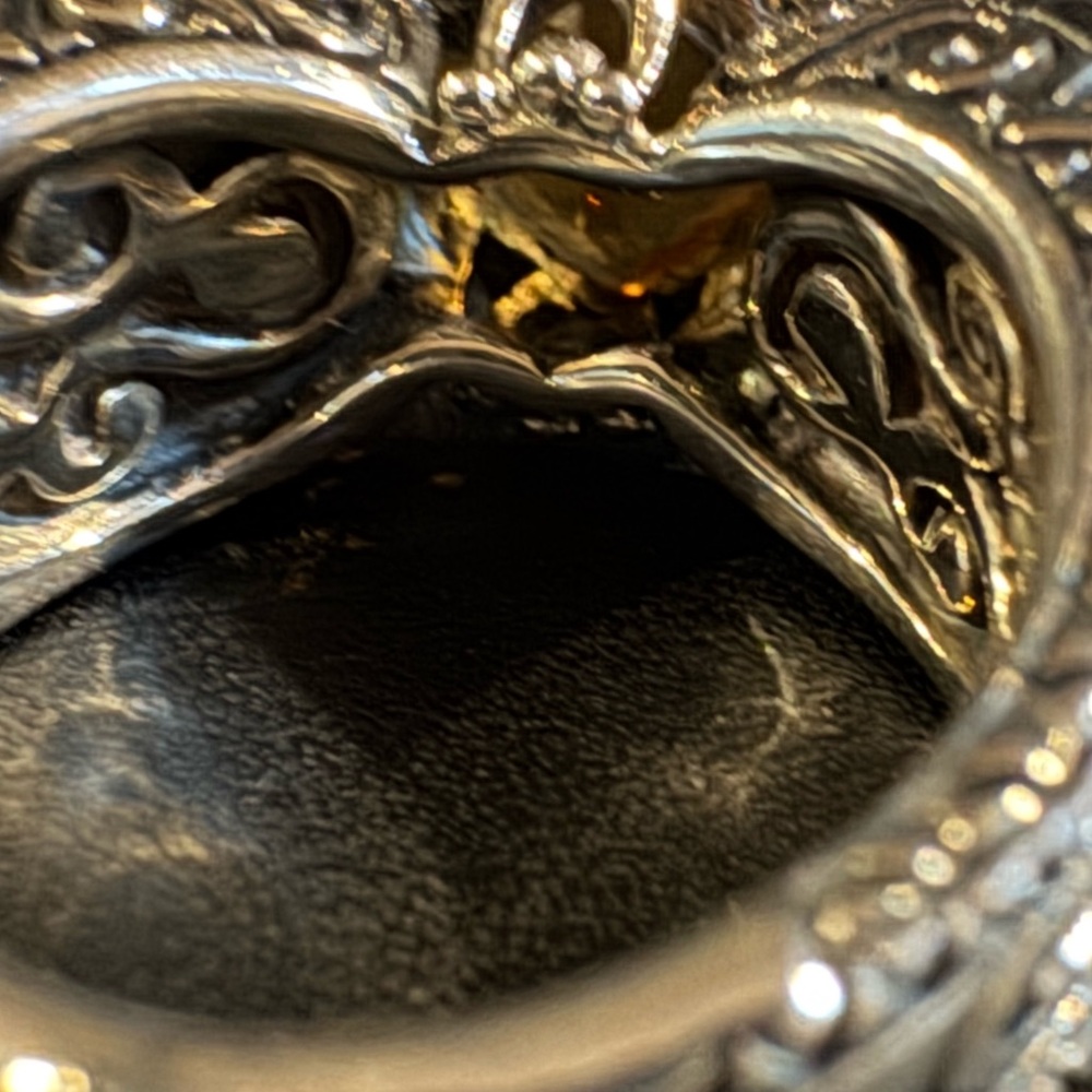 Barbara Bixby Sterling & 18k Citrine Ring - Picture 7 of 8